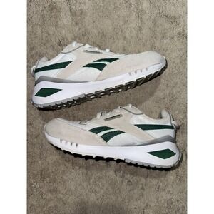 Reebok Big Kids Size 2 Run Sneaker White/Green Old School OG Shoes FFC0092145